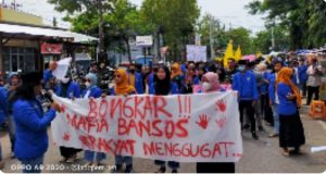 PMII Sampang Gelar Unjuk Rasa Gegara Carut Marut Penyaluran BPNT