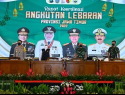 Pangdam V/Brawijaya Bersama Forkopimda Jatim Gelar Rakor Angkutan Lebaran Tahun 2022