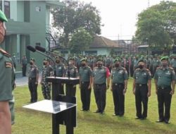 Apel Pemberangkatan Cuti Bersama Prajurit dan ASN Digelar di Mokodim 0817/Gresik