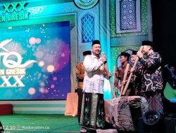 Pembukaan MTQ Ke-XXX Tingkat Kabupaten di Pulau Bawean Ditandai Pukulan Dungkak oleh Bupati Gresik