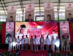 Ribuan Massa Simpatisan Partai Gerindra Deklarasikan Dorong Prabowo Subianto Maju Pilpres 2024