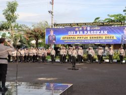 Kapolres Sampang Pimpin Apel Sebelum Gelar Operasi Patuh Semeru 2022 di Hari Pertama