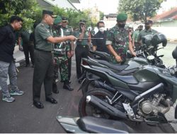 Dandim 0831 Surabaya Timur Cek Kesiapan Kendaraan Dinas, Demi kelancaran Tugas