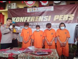 Reskrim Polsek Asemrowo Bekuk Komplotan Pencuri Motor Beserta Penadahnya