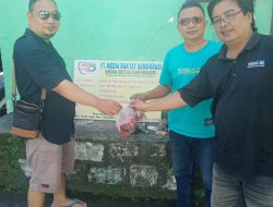 Momen Idul Adha 1443H, MRD Grup Berbagai Daging Qurban Kepada Jurnalis