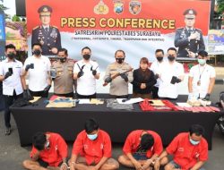 Empat Pelaku Curanmor Mayjen Sungkono Diringkus Unit Jatanras Polrestabes Surabaya