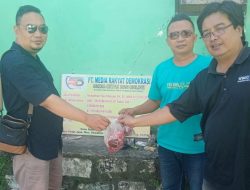 Momen Idul Adha 1443.H, MRD Grup Berbagi Daging Qurban Kepada Para Jurnalis