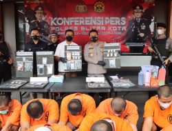 Satnarkoba Polres Blitar Kota berhasil Ungkap 8 Kasus Narkoba Dengan 9 Tersangka