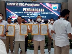Berhasil Ungkap Kasus Dan Barang Bukti Narkotika Terbanyak, Polres Malang Raih Penghargaan