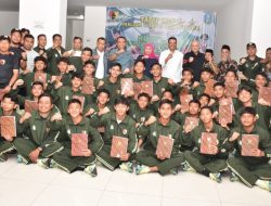 Jelang Laga Final Liga Santri PSSI Piala Kasad Tahun 2022, Pangdam V/ Brawijaya an Gubernur Jatim Beri Semangat kepada Tim Jatim 3