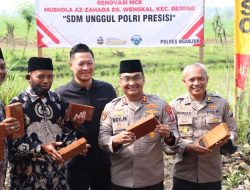 Salurkan Program Baksos SSDM Polri dan Tingkatkan Rasa Peduli Kesetiakawanan Sosial, Polres Nganjuk Bantu Fasilitas MCK Warga