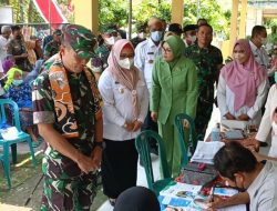 Dandim Gresik Dampingi Kunjungan Kerja Tim Wasev TMMD ke-115 TA. 2022 Di Desa Kramat