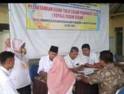 Ujian Calon Kepala Dusun Gogor Desa Wonorejo Diikuti Oleh Dua Peserta, Ini Pemenangnya