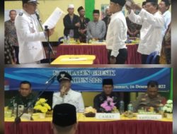 Kades Sumari M.Arief Wijaya Lantik dan Ambil Sumpah Jabatan Sekdes