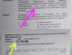 Surat Ijin IUP Galian C Milik CV. Bejo Makmur di Desa Perning, Layak Dipertanyakan Keabsahannya