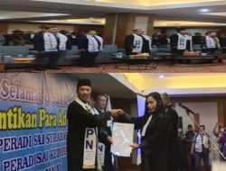 Pelantikan Perhimpunan Advokat PERADI SAI Angkatan XI