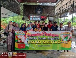 Pengukuhan Paguyuban UMKM Mahira Ditandai Potong Tumpeng dan Penyerahan KTA