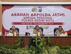 Kapolda Jatim Sampaikan Terima Kasih Atas Upaya Harkamtibmas di Kota Kediri
