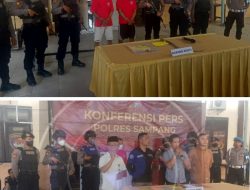 Ungkap Dua Kasus Kriminal, Polres Sampang Gelar Press Release