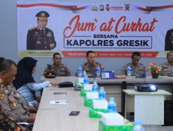 Kapolres Gresik Gelar Jumat Curhat Di SMP Muhamadiyah 12 Gresik, Serap Aspirasi