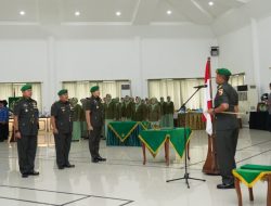 Danrem 084/BJ Pimpin Serah Terima Jabatan Kasrem dan Kasilog Serta Tradisi Warga Korem 084/BJ
