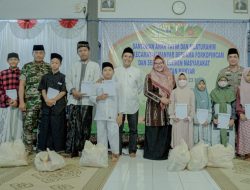 Perkuat Tali Silaturahim Wakil Bupati Gresik, Forkopimcam dan MUI Manyar Santuni 230 Anak Yatim