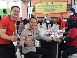 Pastikan Kesehatan Anggota Polri, Polres Gresik Lakukan Pemeriksaan Kesehatan Secara Berkala