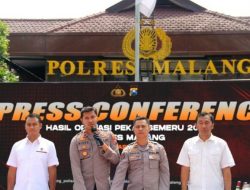 Operasi Pekat Semeru 2023, Satreskrim Polres Malang Berhasil Mengungkap 281 Kasus