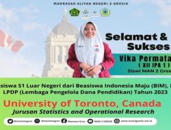 Vika PJ Siswi MAN 2 Gresik, Satu-satunya Peraih Beasiswa LPDP dari Jatim Yang Diterima 5 Kampus Luar Negeri