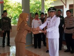 Kepala Desa Sumberdadi Sugiono Lantik Perangkat Baru, Ini Pesan Yang Di Sampaikan.