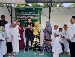 Halal Bihalal Media MRD Bersama LSM Garad Berikan Santunan Yatim Piatu dan Dhuafa