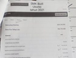 Dugaan Penyelewengan Dana BOS 2021 Tahap III SMK Budi Utomo Semakin Besar