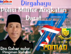 Dirgahayu Polisi Militer Angkatan Darat ke – 77
