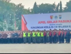 Apel Gelar Pasukan PAM VVIP Kunker Presiden RI ke Wilayah Teritorial Kabupaten Gresik