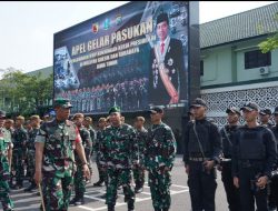 Danrem 084/Bhaskara Jaya Pimpin Gelar Pasukan PAM VVIP Kunjungan Presiden RI