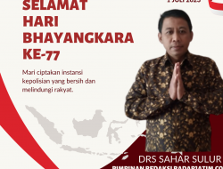 Pimred RADARJATIM.CO Ucapakan Selamat Hari Bhayangkara ke 77 Tahun 2023
