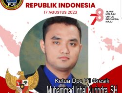 Ketua DPC PJI Gresik M Iqbal Nurindra SH Mengucapkan Selamat Hari Kemerdekaan yang Ke 78″
