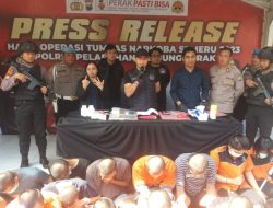 Polres Tanjung Perak Surabaya Mengelar Hasil OPS Semeru 2023