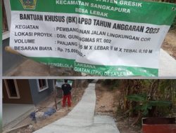 Gawat, Proyek Jalan Lingkungan Cor Dari Dana BK 2023 di Desa Lebak Diduga Salahi RAB