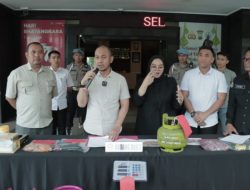 Satreskrim Polresta Malang Kota Mengamankan Pengoplos Gas LPG Bersubsidi