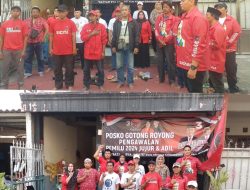 Peresmian Posko PDIP Sahabat Ganjar Bertema Gotong Royong di Jalan Sono Rejo 1 Surabaya
