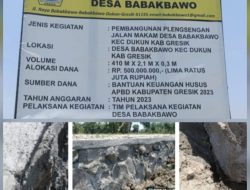 Proyek TPT Jalan Makam di Desa Babakbawo Digarap Asal Jadi, Inspektorat Mesti Memeriksanya