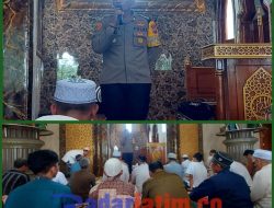 Menjelang Nataru Kapolsek Menganti Giatkan Safari Jum’at Himbau Kamtibmas Di Masjid Darussalam Bringkang