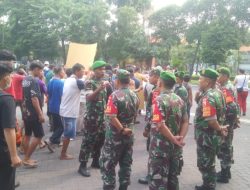 Koramil 0830/03 Pabean Cantian Ikuti Simulasi Penanggulangan Keadaan Darurat