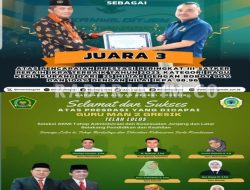 Hadir sebagai Inspirasi : MAN 2 Gresik Raih Juara 3 Satker Peraih IKPA Terbaik Tahun 2023 Serta 7 Guru Lolos Seleksi (AKMI)