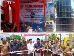 Pgs.Kasdim 0817/Gresik Hadiri Peresmian Pelebaran Jalan Ruas Sekapuk-Banyuurip Ujungpangkah