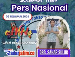 PEMRED dan Jajaran Redaksi RADARJATIM CO Ucapkan Selamat Hari Pers Nasional
