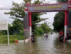 Luapan Kali Lamong Masih  Jadi Langganan Penyebab Banjir Beberapa Titik di Wilayah Gresik Selatan