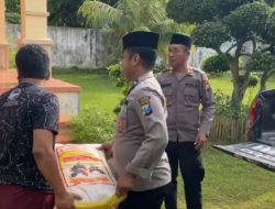 Kapolsek Banyuates Polres Sampang Takziah ke Rumah Anggota KPPS yang Gugur Dalam Tugas