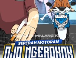 Polisi Malang Kota Himbau Saat Berkendara Jangan Merokok